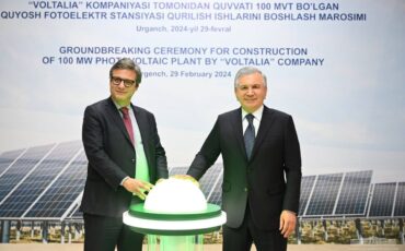French Voltalia started construction of a power plant in Khorezm region
