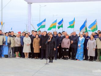Ахборот 24 | Сдан в эксплуатацию реконструированный 240-километровый участок автомобильной дороги Кунград – Бейнеу